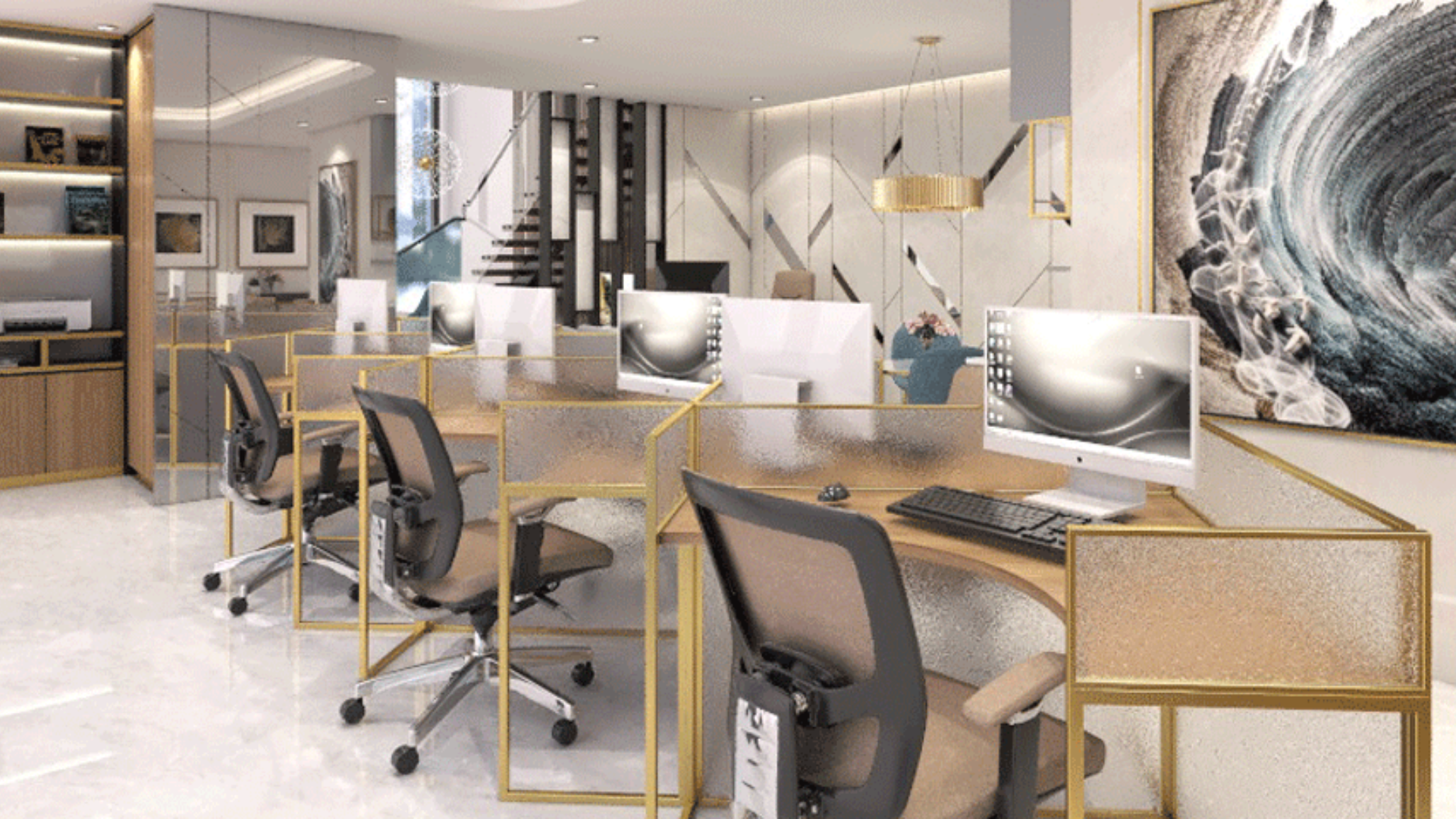 furnished office