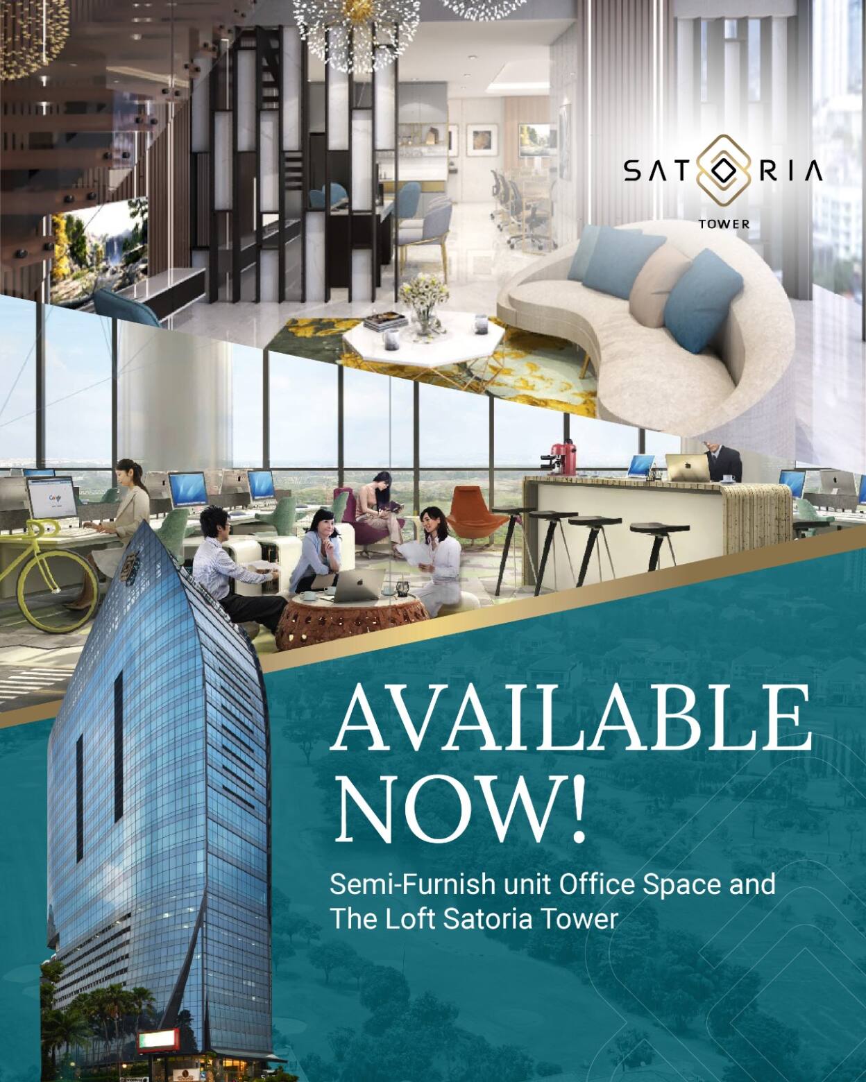 Furnish-news semi-furnish office space and loft